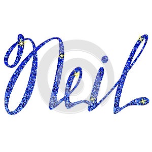 Neil name lettering tinsels