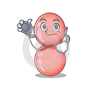 Neisseria gonorrhoeae in doctor cartoon character with tools