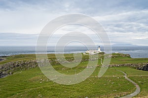 Neist Point lighthouse in Isle of Skye, Scotland