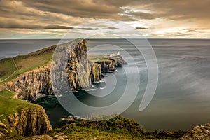 Neist Point Lightouse Skye Island Scotland Highlands UK