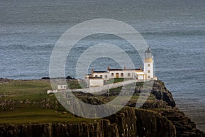 Neist Point Lightouse Skye Island Scotland Highlands UK