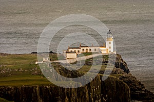 Neist Point Lightouse Skye Island Scotland Highlands UK