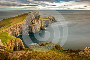 Neist Point Lightouse Skye Island Scotland Highlands UK