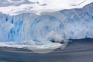 Neko Harbor Glacier Calving - Antarctica photo