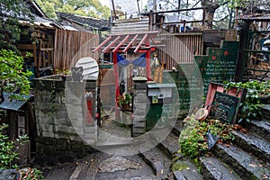 Neko-no-Hosomichi Cat Alley in Onomichi City. Hiroshima Prefecture, Japan