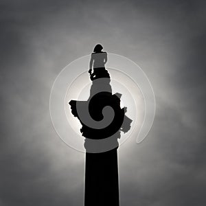 Nelson Column Silhouette