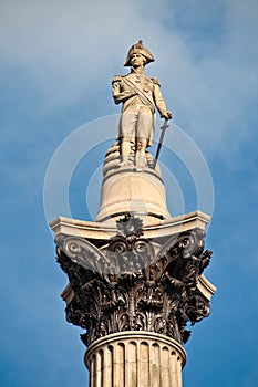 Nelson column on trafalgar square