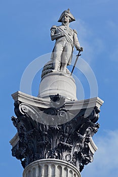 Nelson Column Trafalgar Square London England