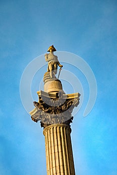 Nelson column on trafalgar square