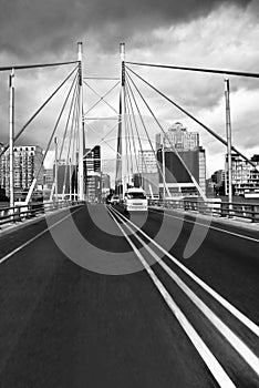 Nelson Mandela Bridge facing into JHB CBD