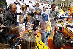 Nelson Piquet Jr - autograph session in Bratislava, May 2008