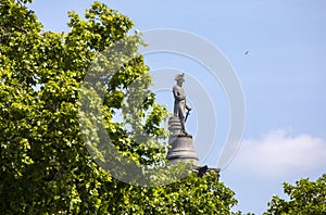 Nelson Statue on top of Nelsons Column in London