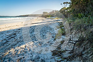 Nelsons beach in Jervis bay in the summer, Australia photo