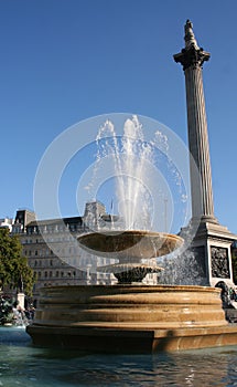 Nelsons column and fountain