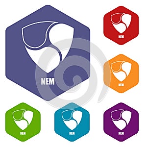 Nem icon, simple style