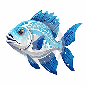 Nemo fish swimming with Dory cartoon