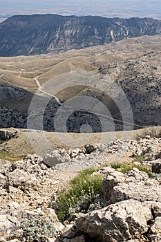 Nemrut Dagi, Mount Nemrut, Kahta, Turkey, Middle East, road, landscape, sanctuary, tomb, King Antiochus I of Commagene