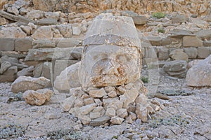 Nemrut mount, Turkey - Ancient stone heads representing the gods of the Kommagene kingdom