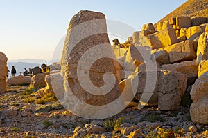 Nemrut mount, Turkey - Ancient stone heads representing the gods of the Kommagene kingdom