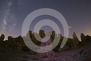 Nemrut mount, Turkey - Ancient stone heads representing the gods of the Kommagene kingdom