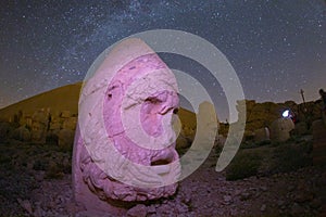 Nemrut mount, Turkey - Ancient stone heads representing the gods of the Kommagene kingdom