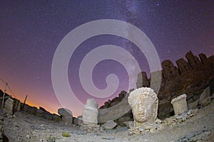 Nemrut mount, Turkey - Ancient stone heads representing the gods of the Kommagene kingdom