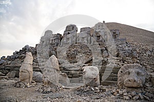 Nemrut Mountain. The kingdom of Kommogene is one of the most magnificent ruins of the Hellenistic Period.