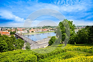 Nemunas river and Kaunas photo