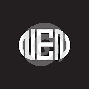 NEN letter logo design on black background. NEN creative initials letter logo concept. NEN letter design photo