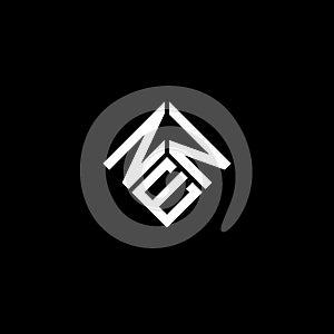 NEN letter logo design on black background. NEN creative initials letter logo concept. NEN letter design