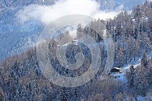 Nendaz snow mountain photo