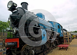Swedish B Class no 101 steam train engine at Nene Valley Railway