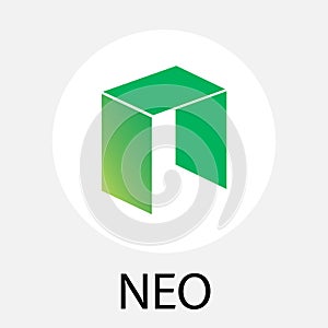 NEO ANS Antshares decentalized public chain criptocurrency vector logo