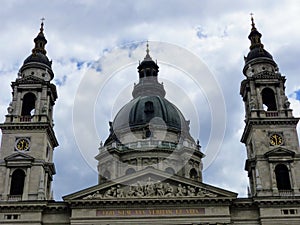 Neo classic cathedral of Saint Stephen to Budapest in Hungary.