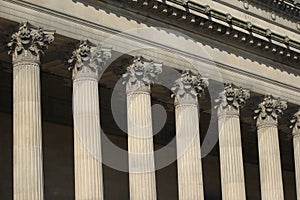 Neo classical columns in detail photo