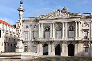 Neo classical facade. City Hall. Lisbon. Portugal