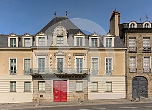 Neo-classical t buidling in Rennes, France photo