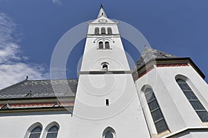 Neo Gothic Church of Saint Martin at Bled lake, Slovenia