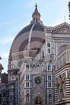 Neo-gothic facade of the cathedral Santa Maria del Fiore in Florence