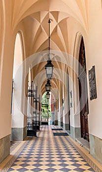 Neo-gothic gallery- Jagiellonian University- Cracow,Poland
