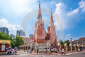 St. Ignatius Cathedral in Xujiahui, shanghai photo