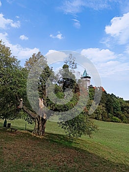 Neo-Gothic Smolenice Castle on the eastern slope of the Lesser Carpathians, Smolenice, Slovakia