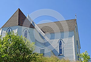 Neo-Gothic Style St George`s church in Brigus, NL Canada