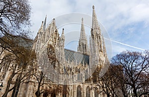 Neo-gothic Votivkirche in Vienna