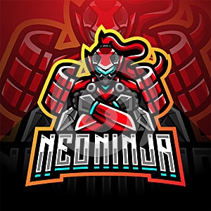 Neo ninja esport mascot logo design