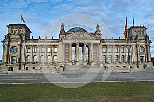Neo-Renaissance facade of the historic Reich parliament building