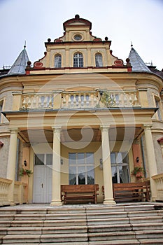 Neo-Renaissance palace from 1875 in Makowice near Åšwidnica Poland, Lower Silesia Province