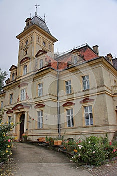 Neo-Renaissance palace from 1875 in Makowice near Åšwidnica Poland, Lower Silesia Province