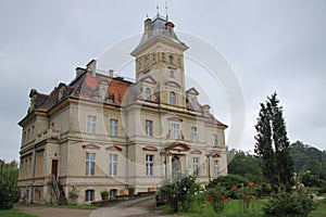 Neo-Renaissance palace from 1875 in Makowice near Åšwidnica Poland, Lower Silesia Province