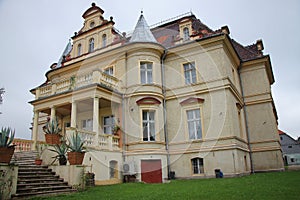 Neo-Renaissance palace from 1875 in Makowice near Åšwidnica Poland, Lower Silesia Province